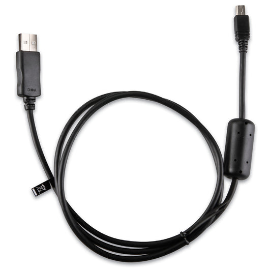 Black USB to micro USB charging cable with inline control for car audio devices