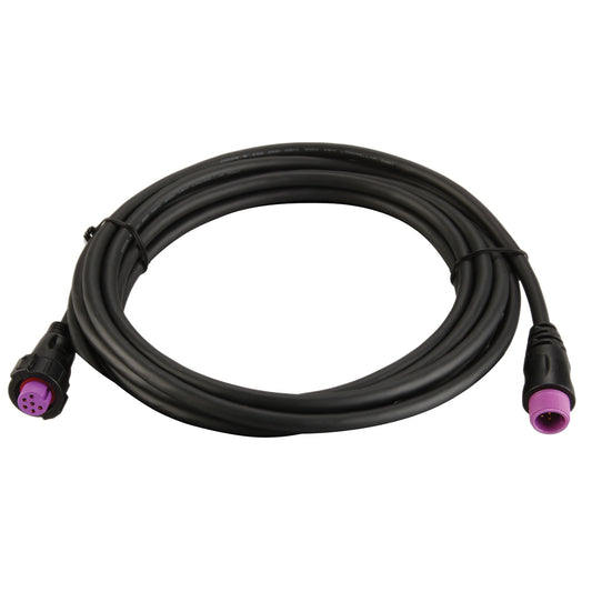 Black audio cable with purple connectors for JL Audio or Alpine car stereo systems