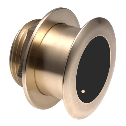 Brushed brass door viewer with black lens, sleek security peephole for residential use