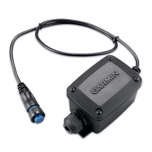 Garmin marine NMEA 2000 adapter with blue connector for boat electronics installation