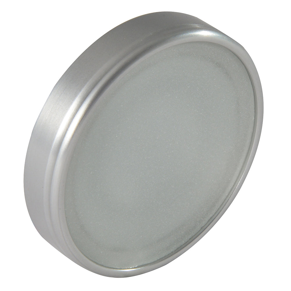 Round aluminum speaker grille with frosted cover for car audio installation