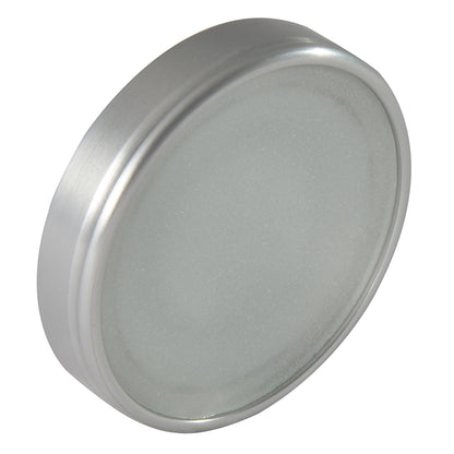 Round aluminum speaker grille with frosted cover for car audio installation