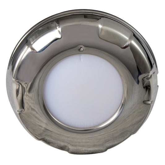 Chrome LED cup holder light for car interior styling and illumination