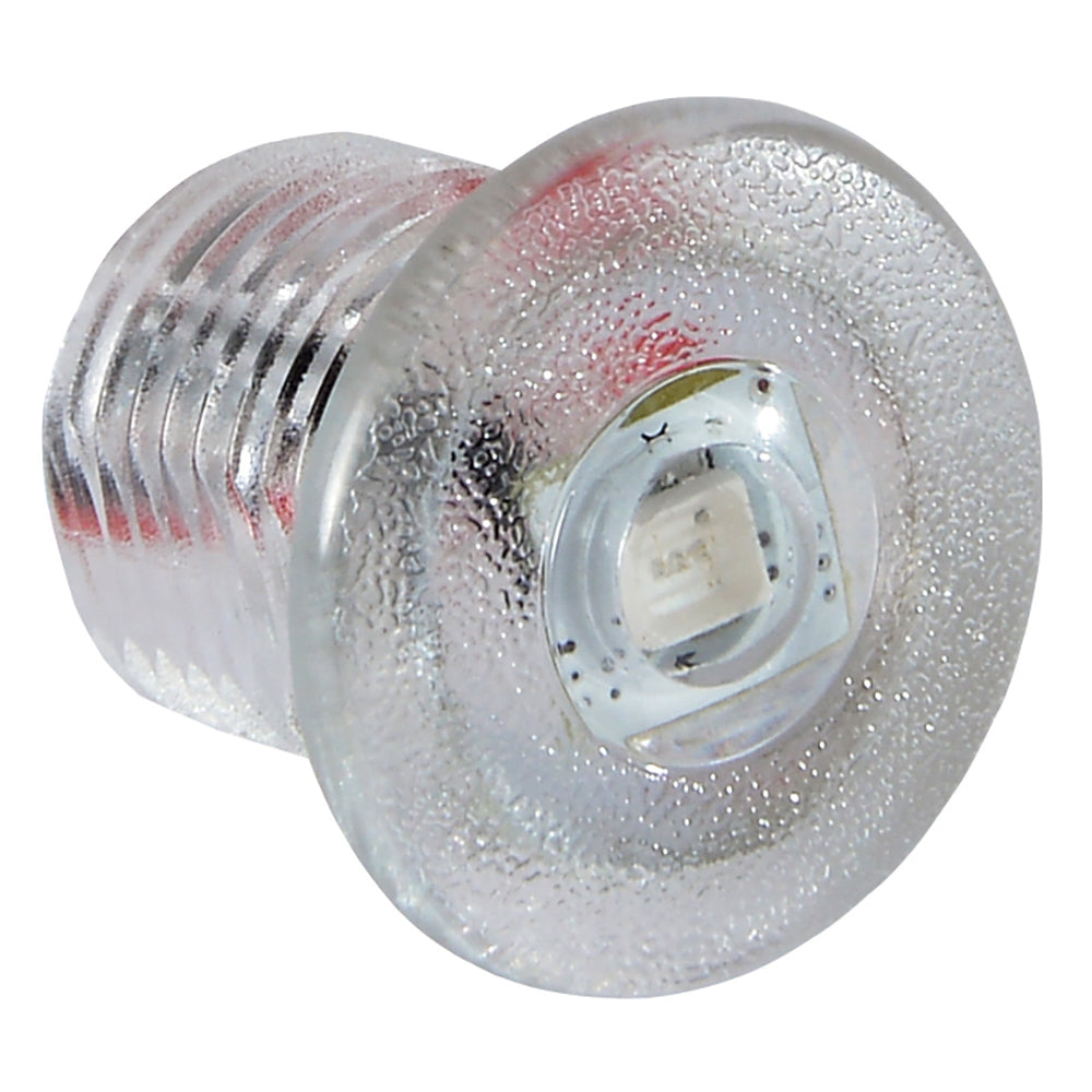 Clear LED bulb with textured glass and visible chip, ideal for auto or home lighting installations