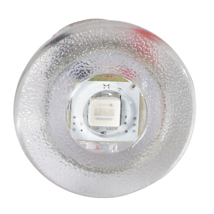 Clear LED bulb with textured lens for auto lighting upgrade