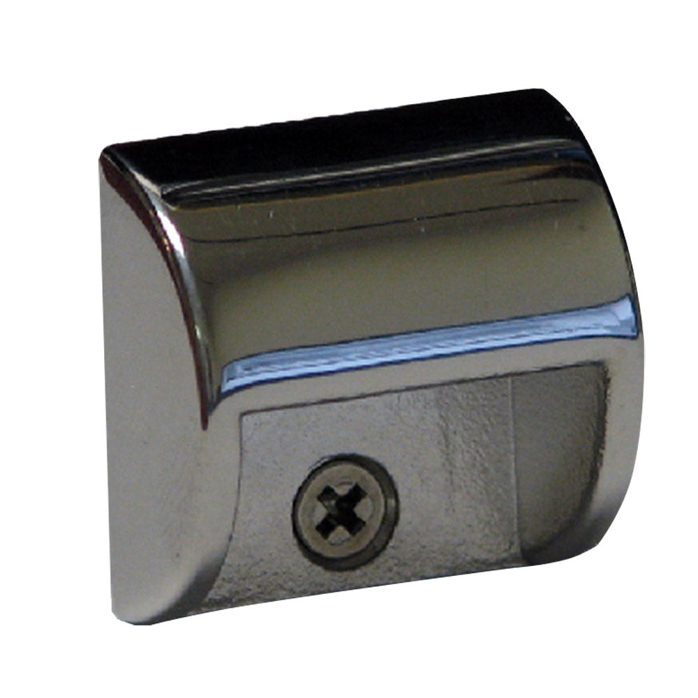 Chrome automotive trim piece with screw mount, sleek finish for car styling