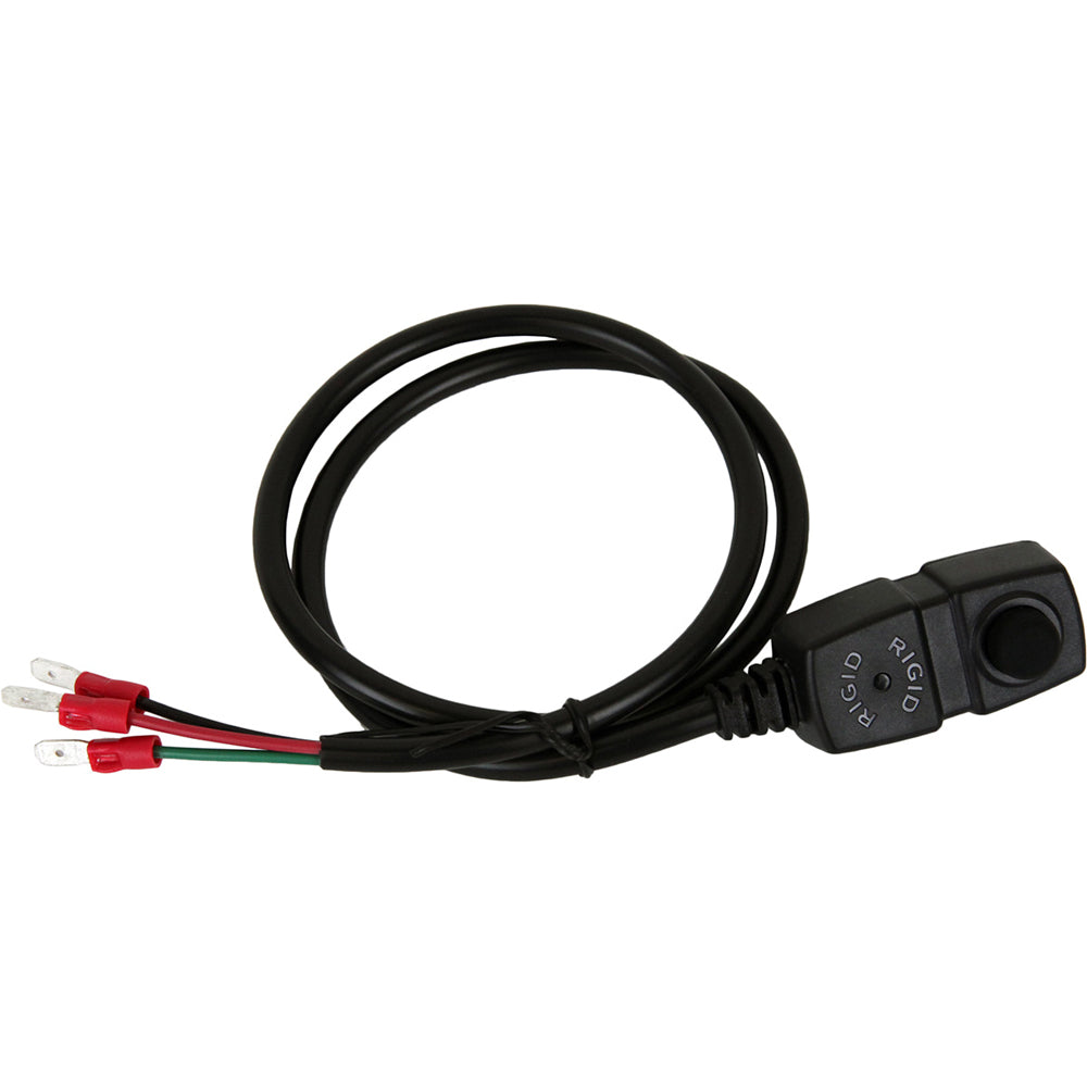 Rigid Industries LED light switch with wiring harness for automotive use