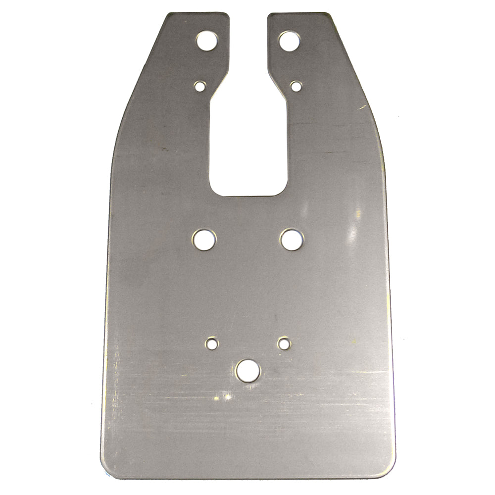 Stainless steel auto audio mounting bracket with precision cut holes for secure speaker installation