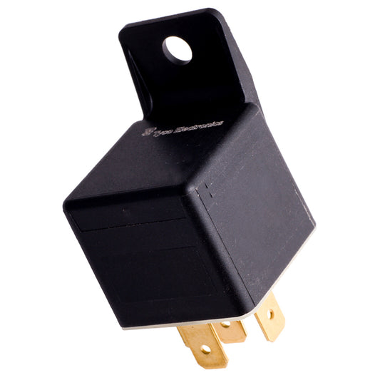 Tyco Electronics automotive relay with gold terminals, ideal for car audio and electrical installations