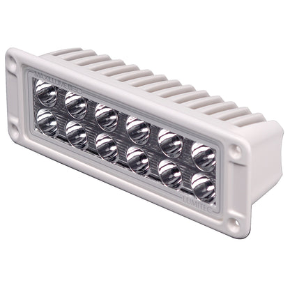 Lumitec MaxiLume 160 LED marine light with white housing and multiple bright LEDs for boat illumination