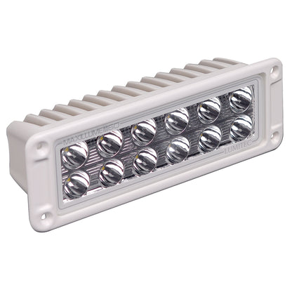 Lumitec MaxIllum 160 marine LED light bar with white housing and multiple bright LEDs for boat lighting