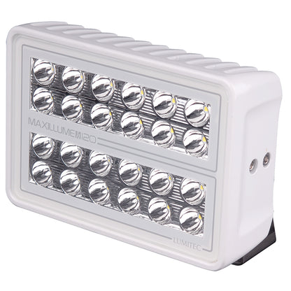 Lumitec Maxillume 120 LED marine light with bright white illumination and rugged white housing