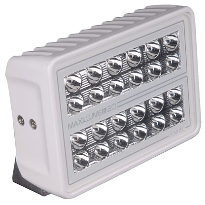 Maxillum M120 LED work light with dual rows of bright LEDs, ideal for off-road and vehicle lighting