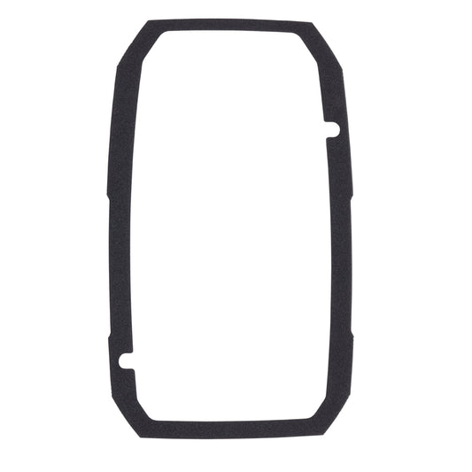 Black foam speaker gasket for car audio installation, precise cut for JL Audio or Alpine systems