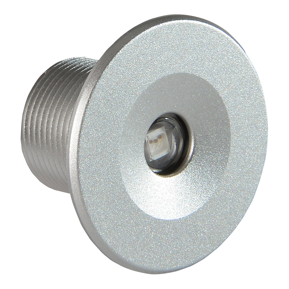 Compact LED puck light with threaded base for auto or home installation