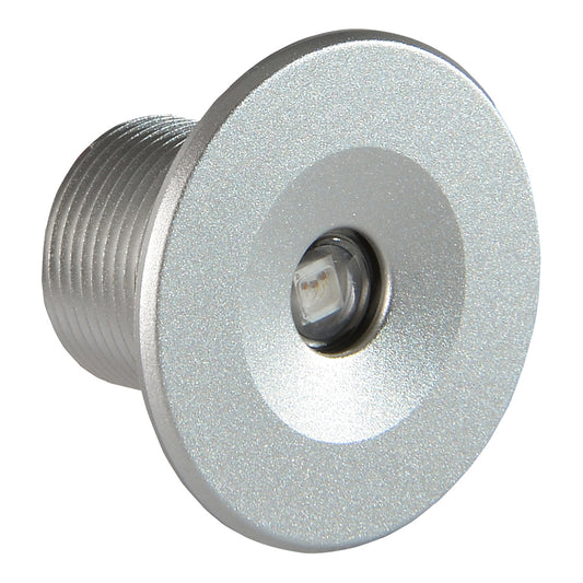 Compact LED puck light with threaded base for auto or home installation