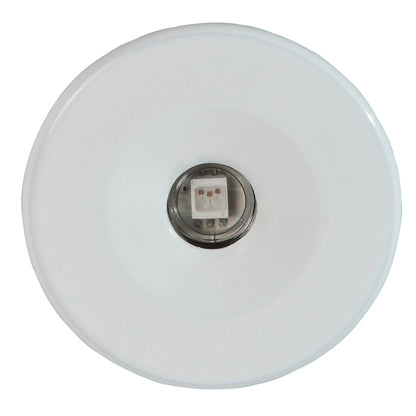 White LED puck light with central chip, ideal for auto or home interior lighting installations