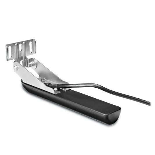Black foot pedal with metal bracket and wiring for car audio or vehicle control installation