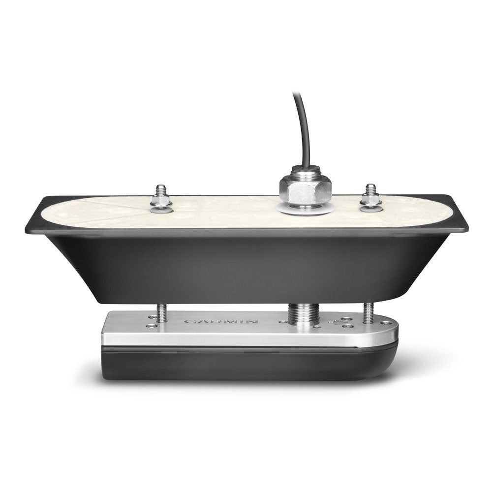 Garmin marine transducer with thru-hull mount and cable, for boat sonar and fishfinder systems
