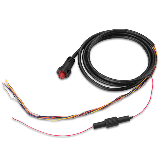 Black multi-wire harness with red connector for car audio installation