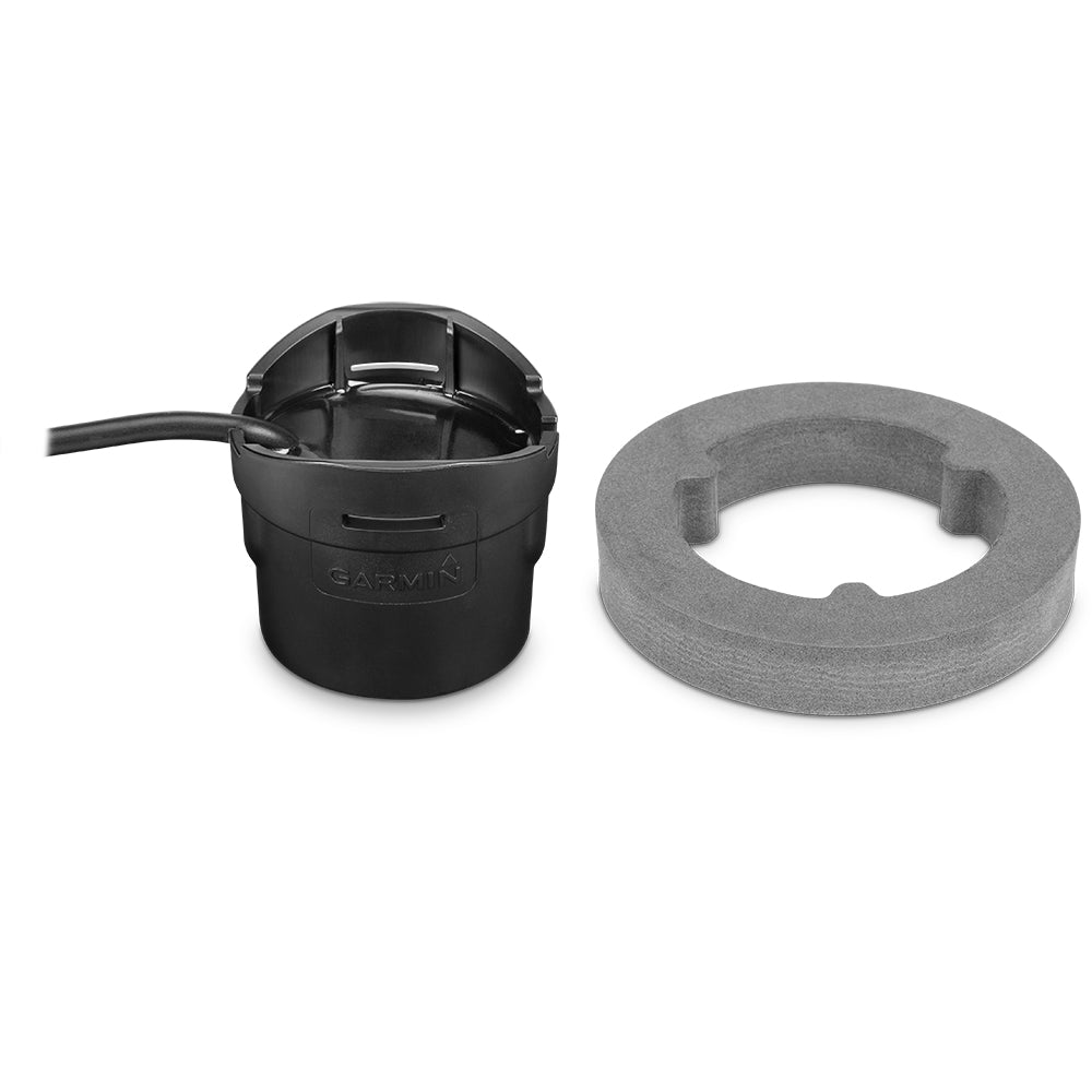 Garmin marine transducer mount with foam gasket for boat installation