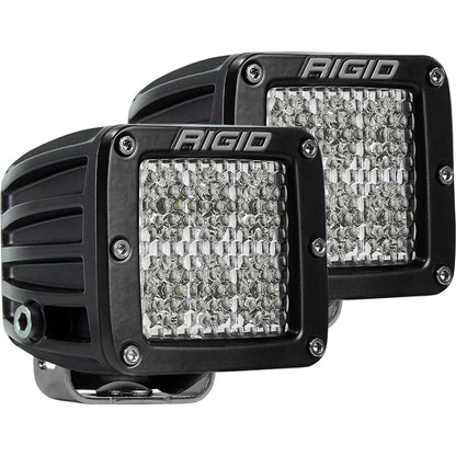Rigid LED off-road lights for vehicle illumination, durable black housing with bright array