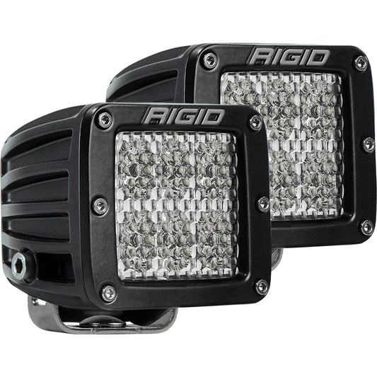 Rigid LED off-road lights for vehicle illumination, durable black housing with bright array