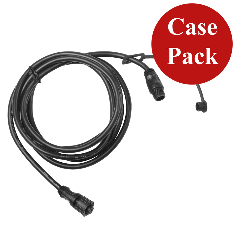 Black coiled power cable with connectors, case pack bundle for audio or auto installation
