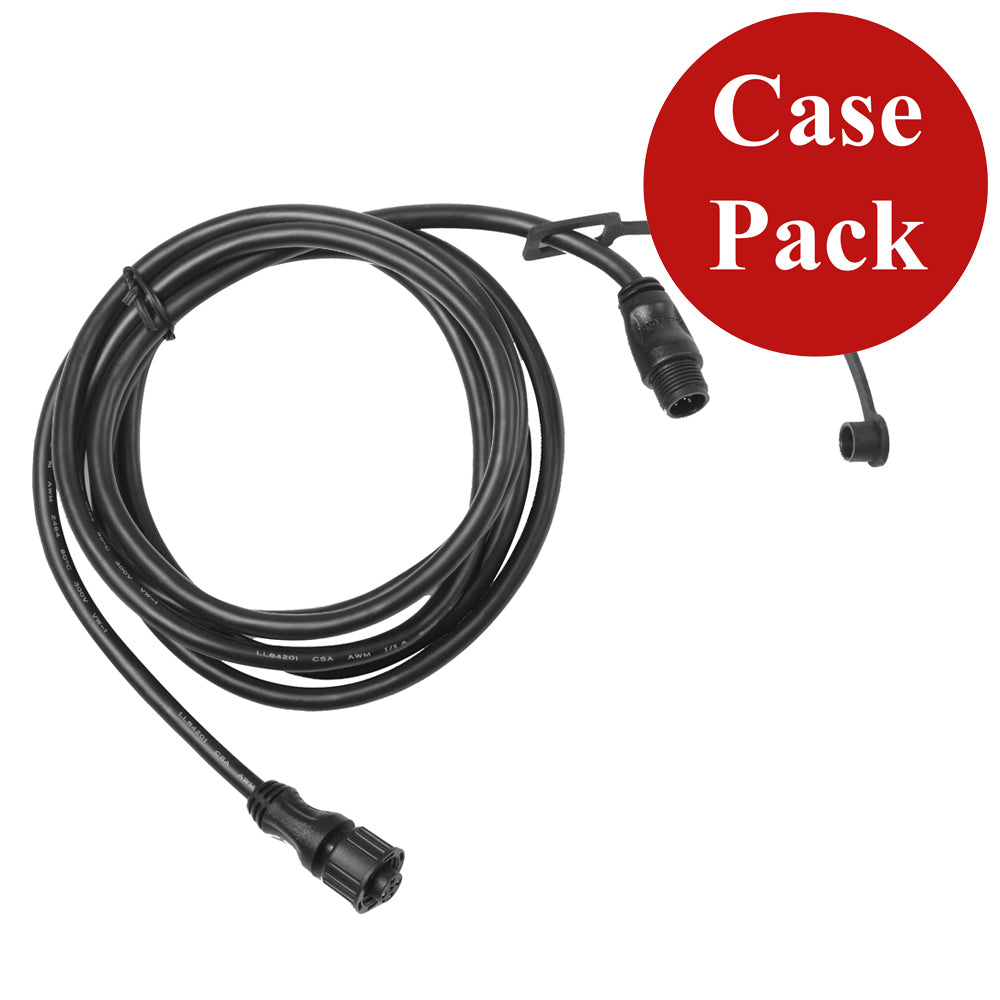 Black marine-grade power cable with connectors, case pack bundle for audio installations