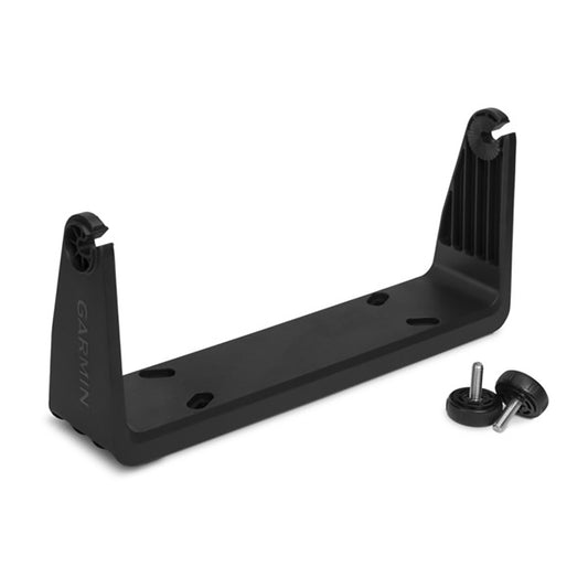 Garmin black mounting bracket with screws for marine or auto GPS installation