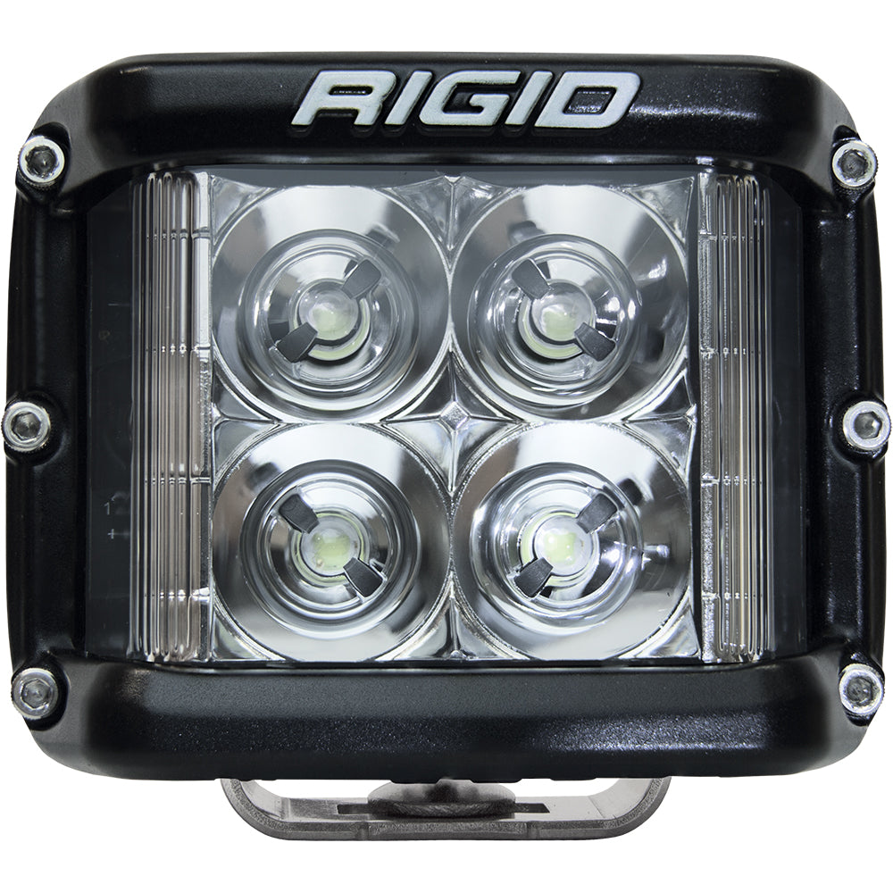 Rigid LED light bar with four circular lenses, black housing, and clear protective cover for off-road use.
