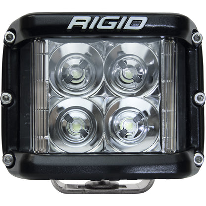 Rigid LED light bar with four circular lenses, black housing, and clear protective cover for off-road use.