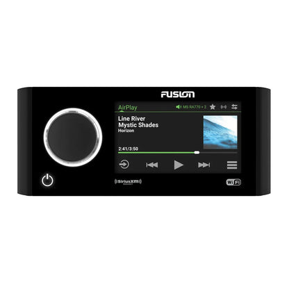 Fusion marine stereo with AirPlay, SiriusXM, and Wi-Fi for boat audio systems