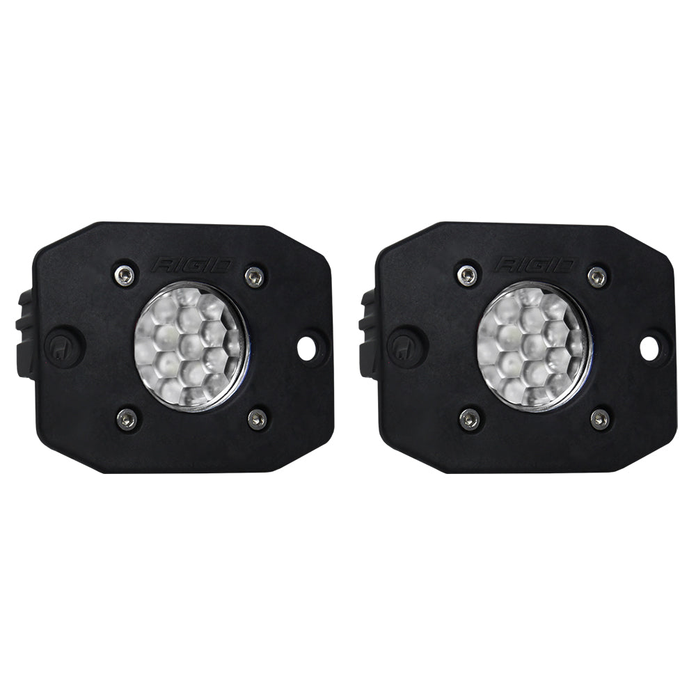 Rigid LED spotlights for off-road vehicle lighting, durable black housing with honeycomb lens design