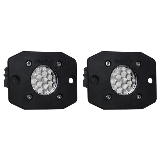 Rigid LED spotlights for off-road vehicle lighting, durable black housing with honeycomb lens design