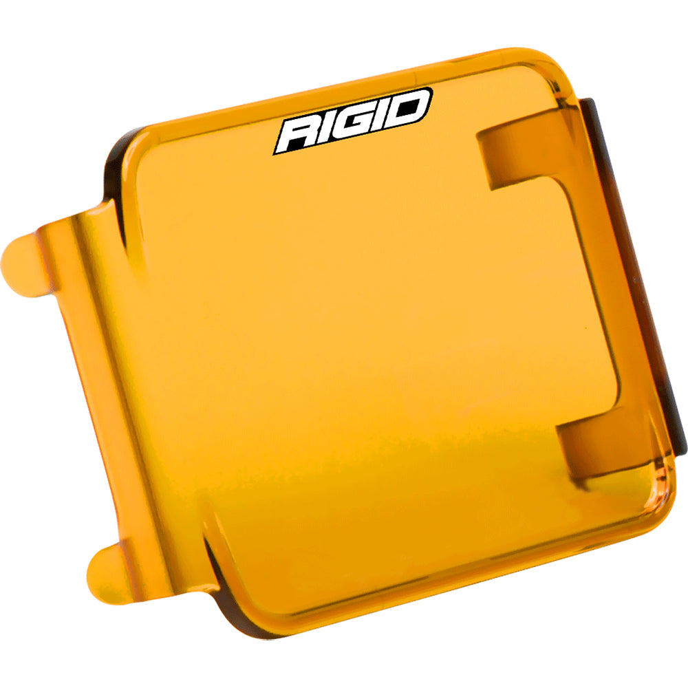 Rigid amber lens cover for off-road LED lighting, durable design for vehicle customization