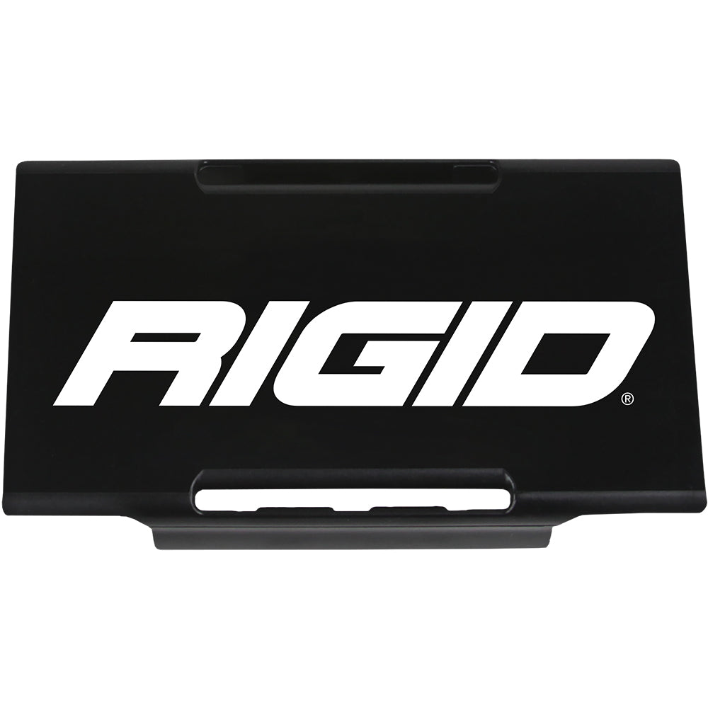 Black Rigid Industries light bar cover with bold white logo, designed for off-road vehicle lighting protection.