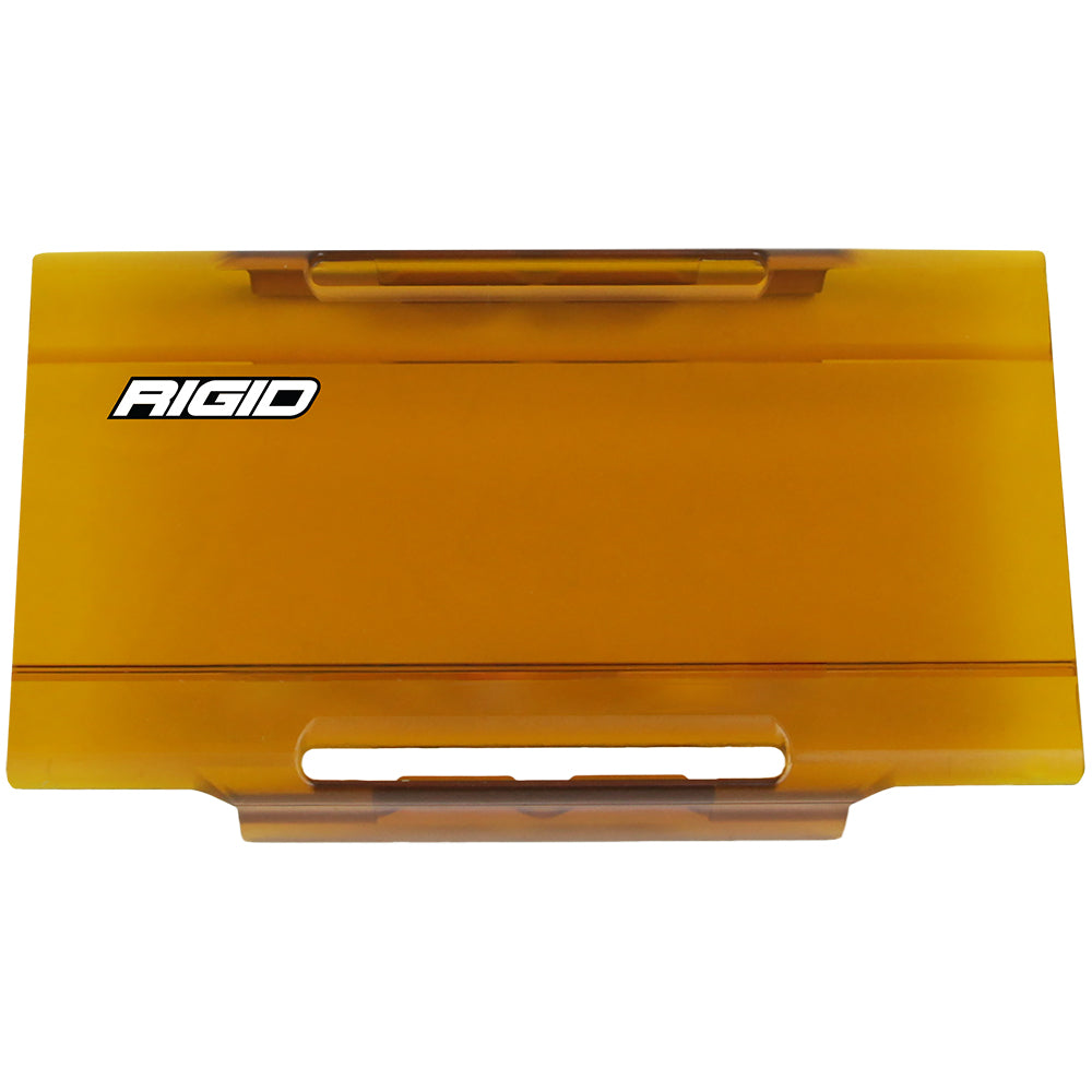 Amber Rigid Industries LED light cover with integrated handles for off-road vehicle lighting