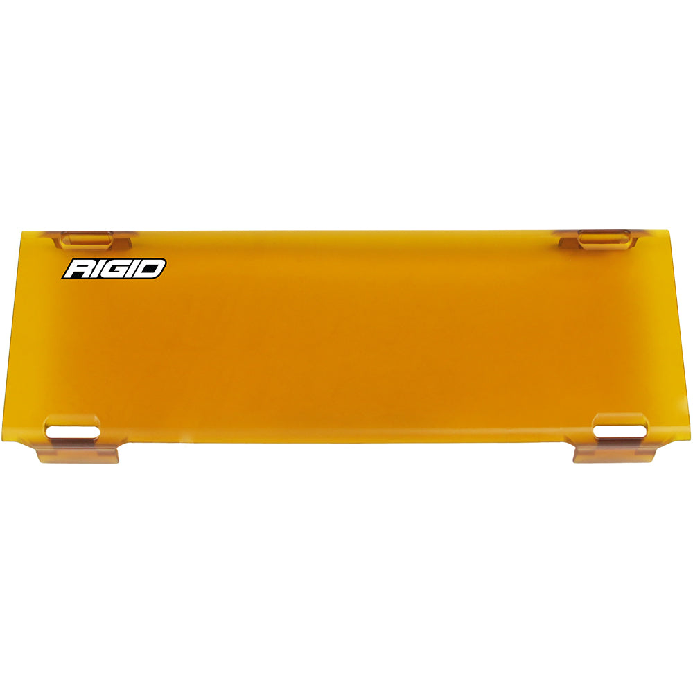 Rigid amber LED light bar cover for off-road vehicle styling and protection