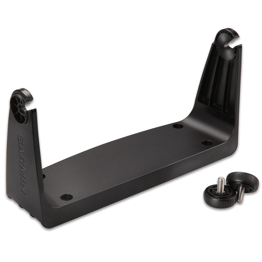 Garmin black mounting bracket with screws for secure device installation