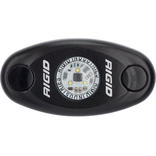 Rigid Industries LED light pod with black housing and visible circuitry for automotive lighting