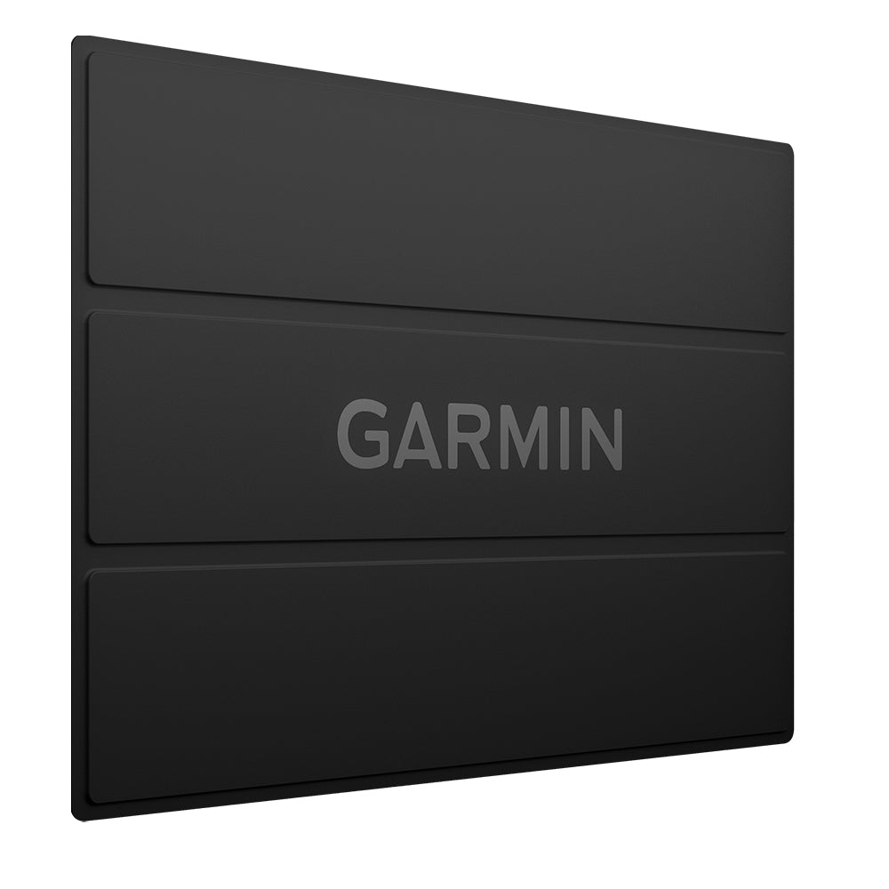 Black Garmin marine display panel with sleek design for boat navigation systems