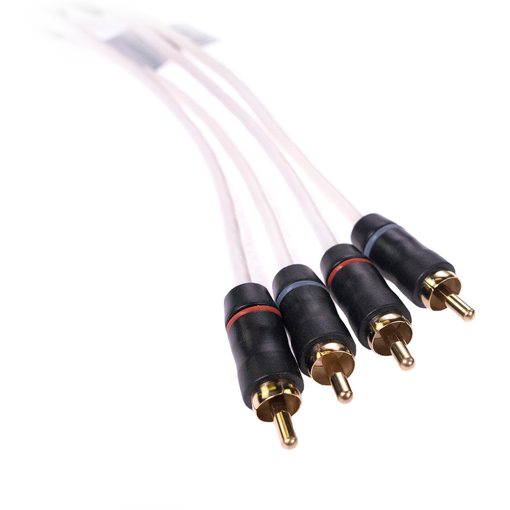 Gold-plated RCA audio cables for car stereo and home audio systems