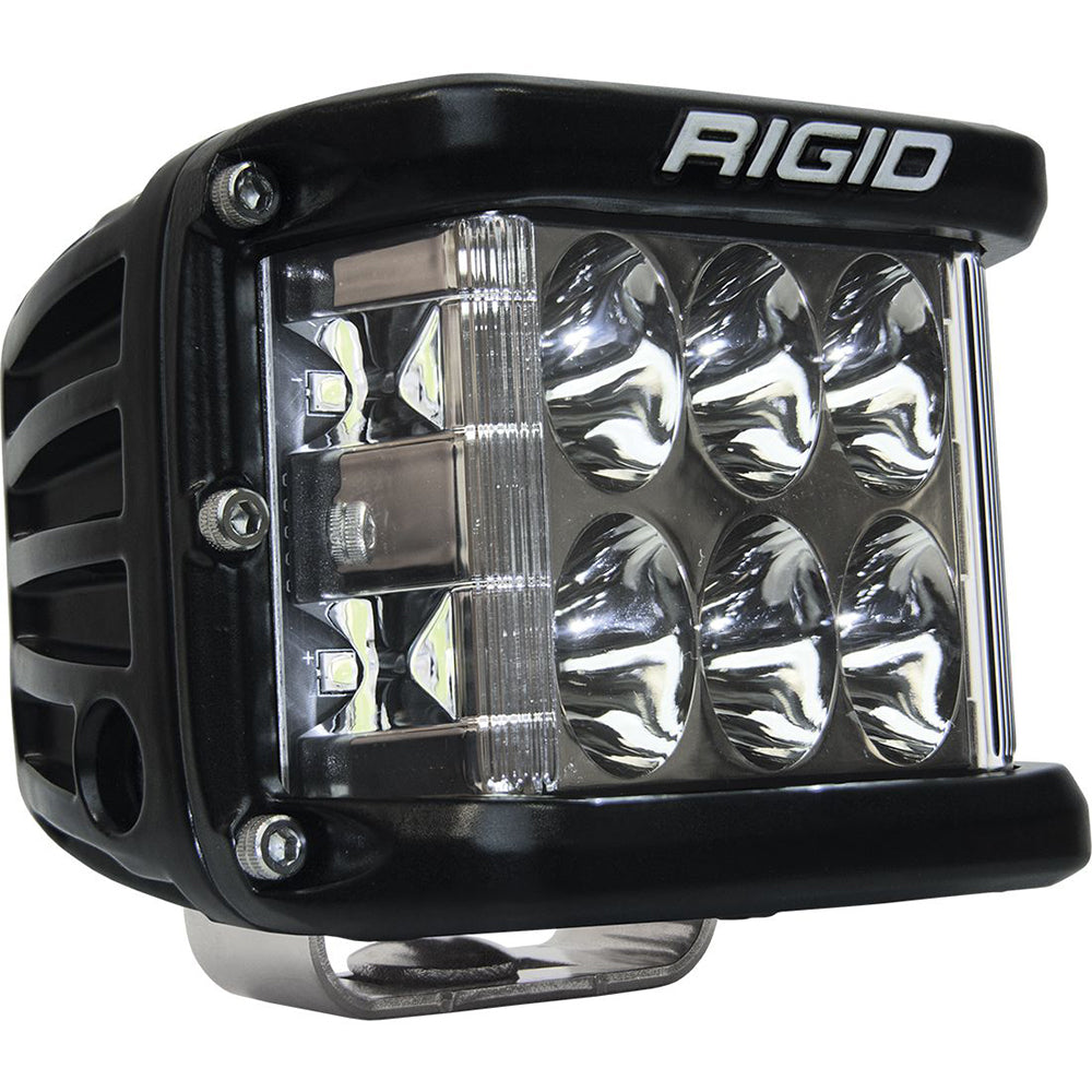 Rigid Industries LED light bar for off-road vehicles, featuring six reflectors and durable black housing.