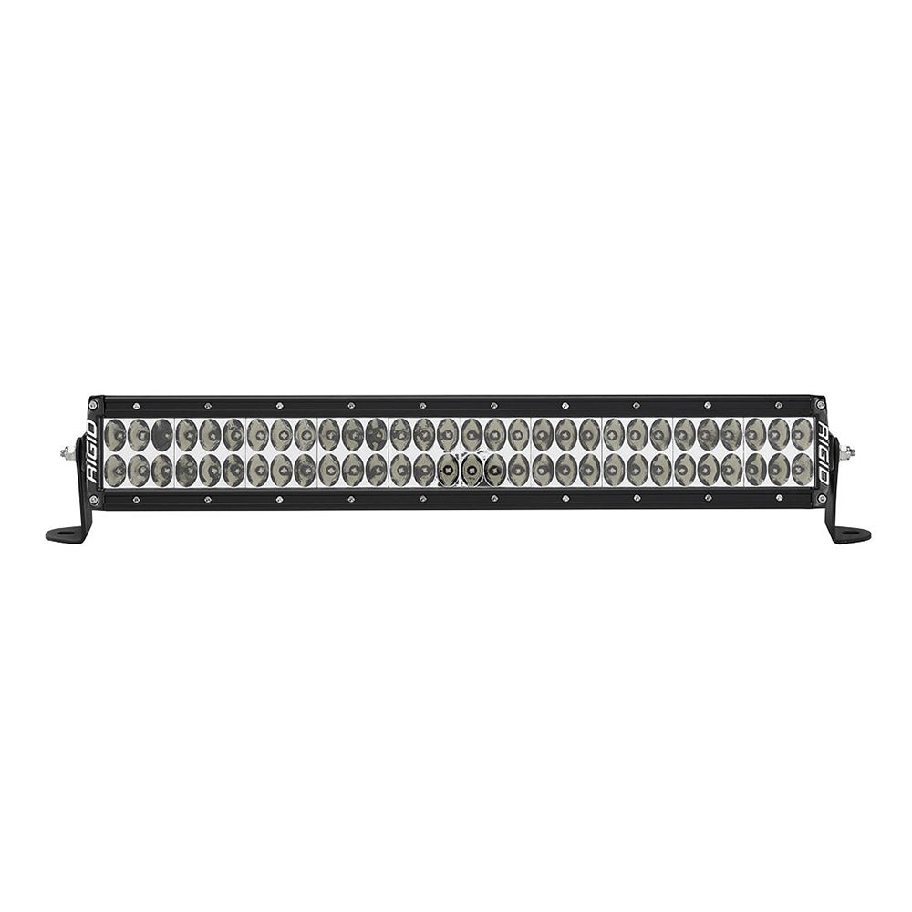 Rigid Industries LED light bar for off-road vehicle lighting, durable black housing with multiple lenses