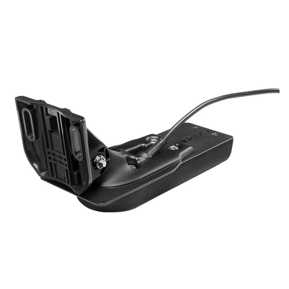 Garmin marine transducer with mounting bracket and cable for boat depth and fish finder systems