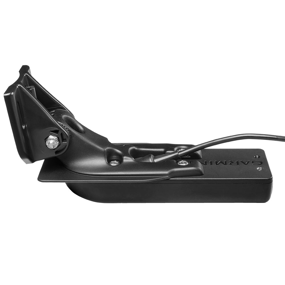 Garmin marine transducer with mounting bracket for boat depth and fish finder systems