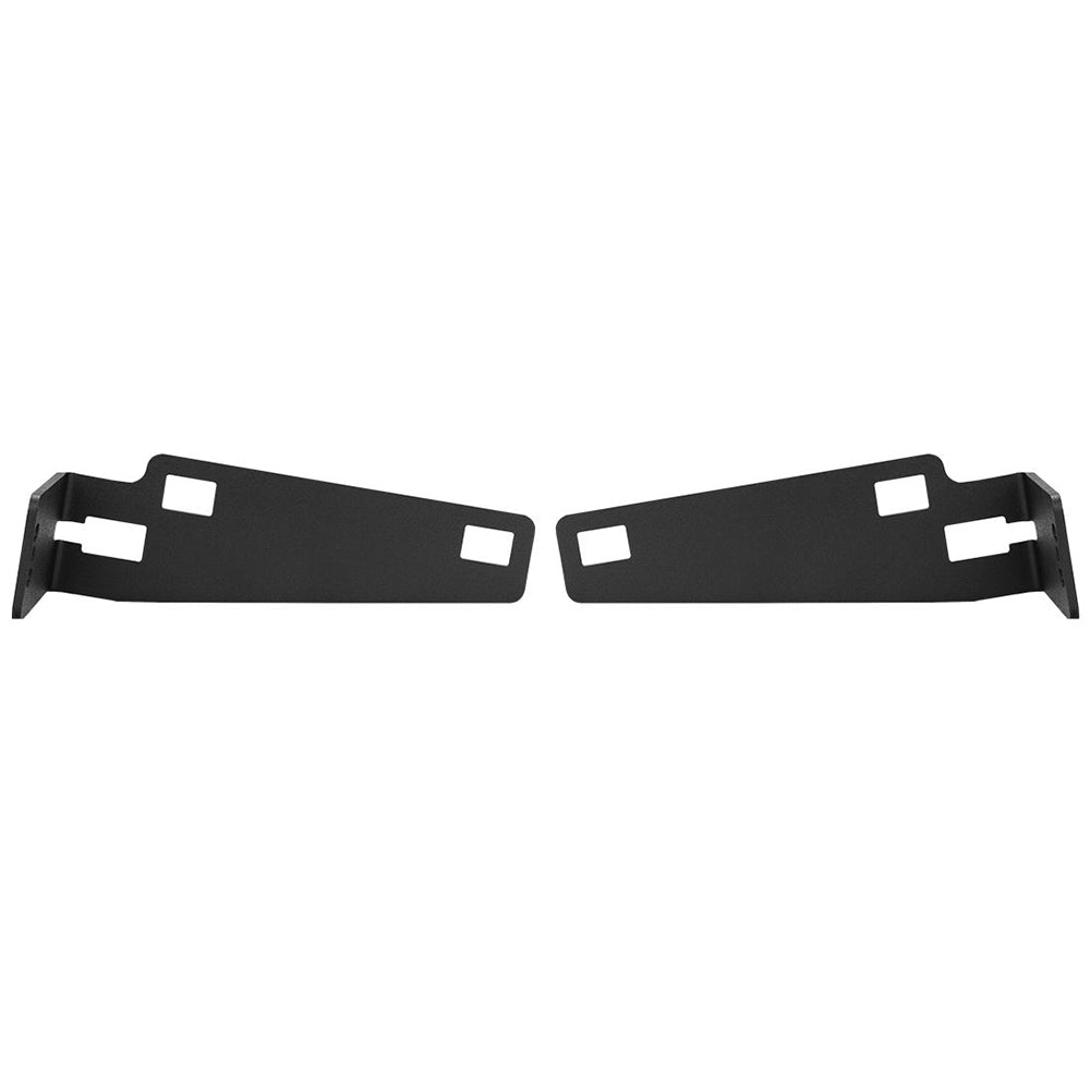 Black metal car audio mounting brackets for JL Audio or Alpine systems