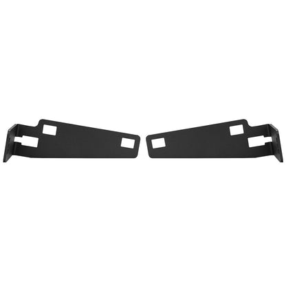 Black metal car audio mounting brackets for JL Audio or Alpine systems