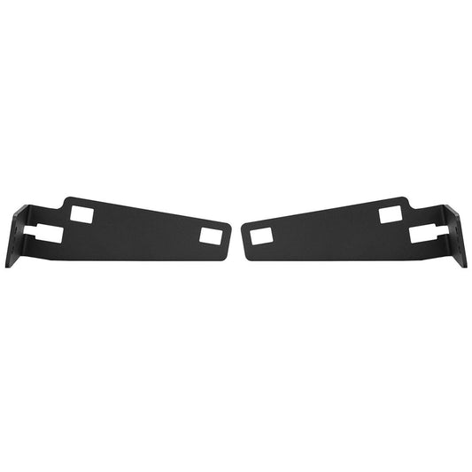 Black metal car audio mounting brackets for JL Audio or Alpine systems